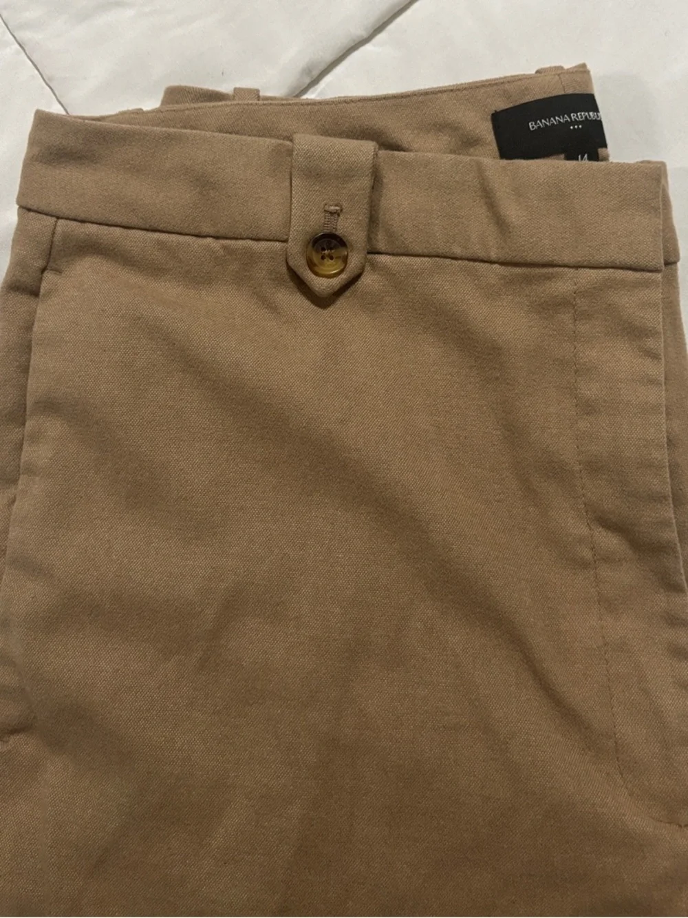 Banana Republic Soft Khaki Slacks Tan Business Casual Pants Women’s 14